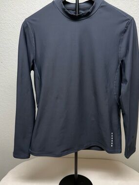 Men's Long-Sleeve Performance Top - Dark Charcoal